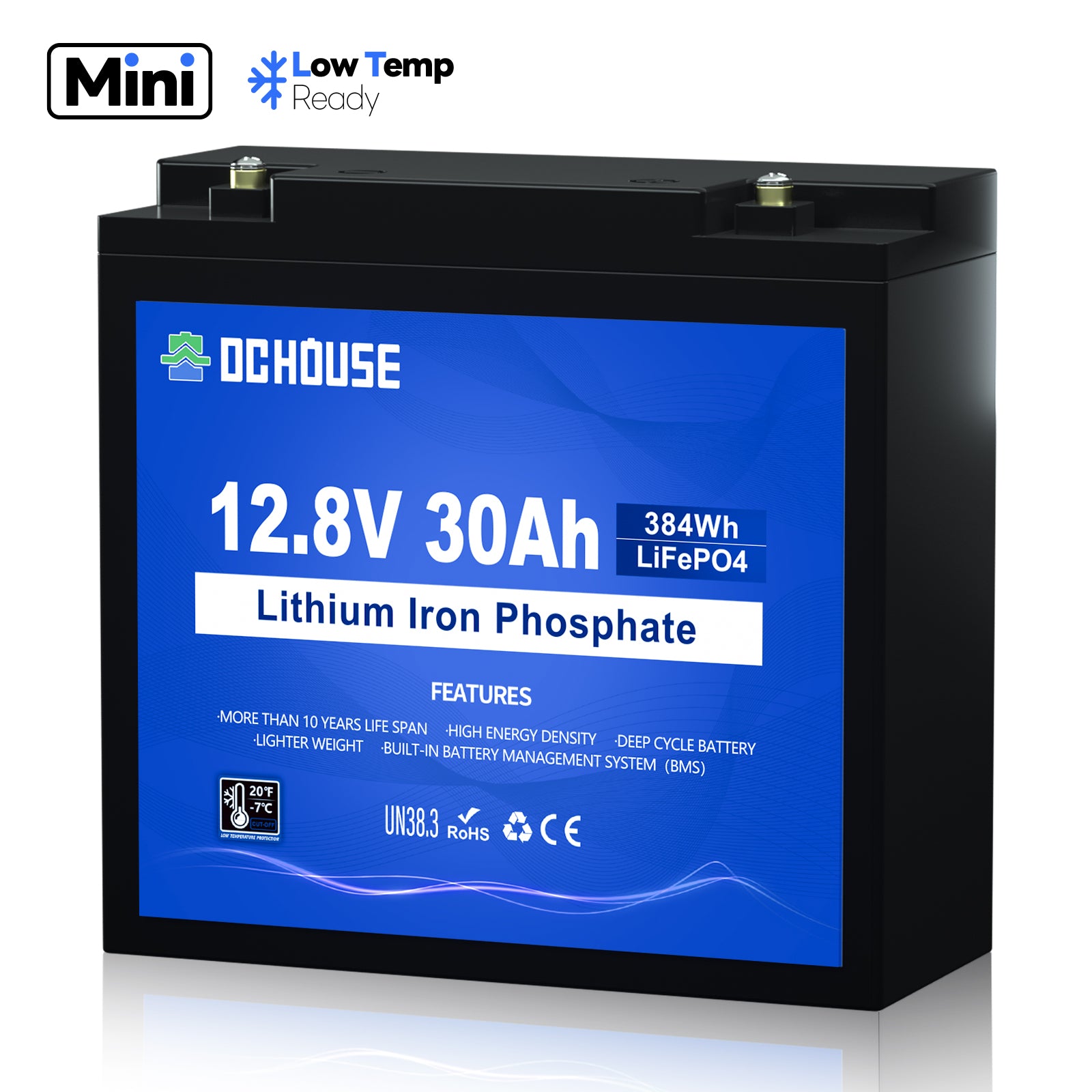 12V 30Ah Mini LiFePO4 Lithium-Batterie