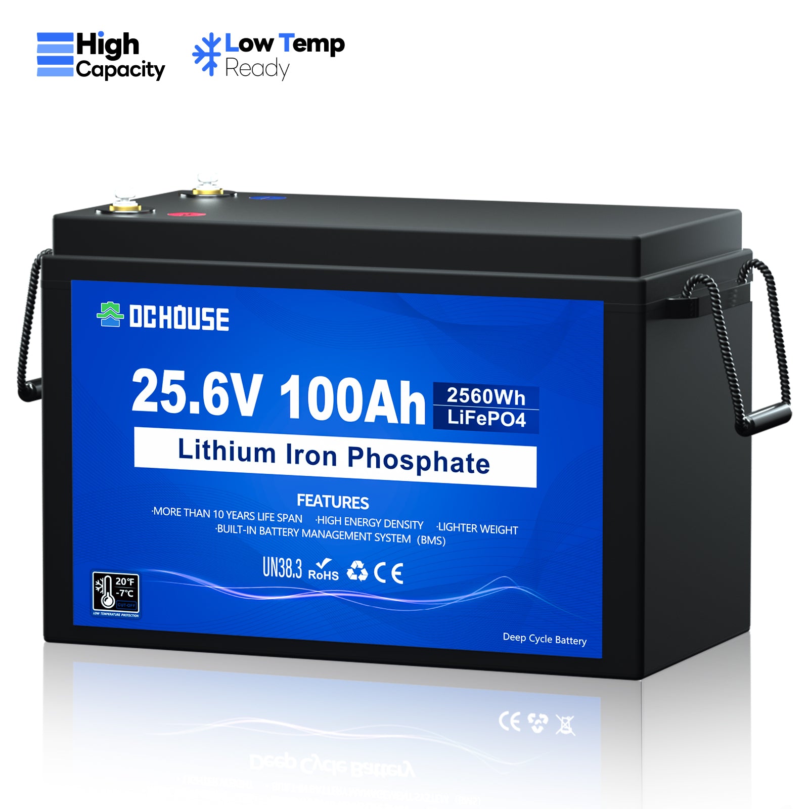 24V 100Ah LiFePO4 Lithium Batterie