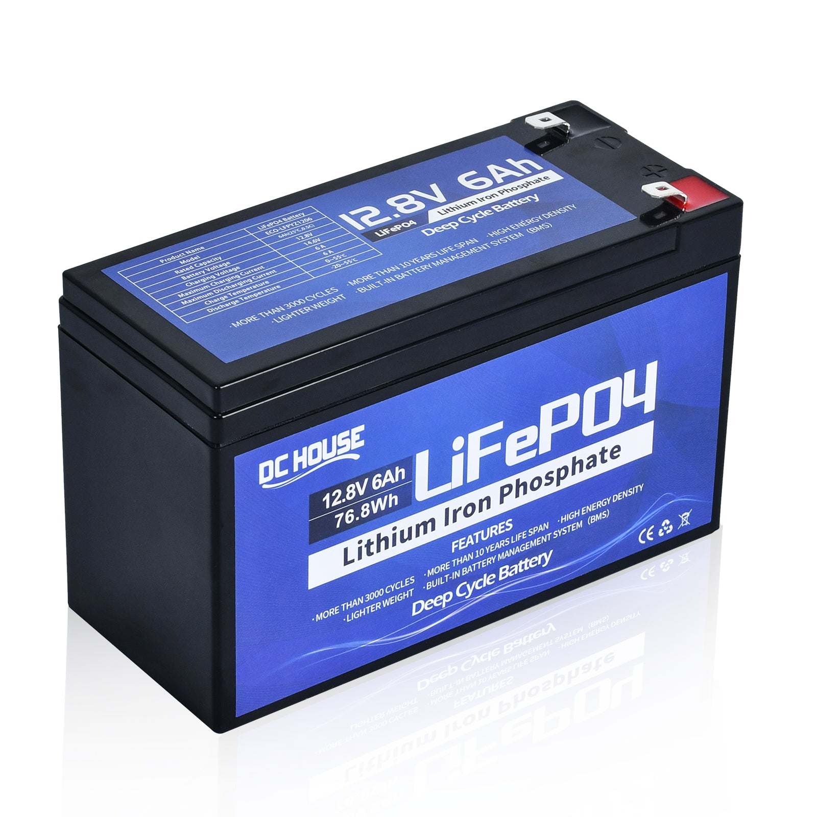 12V 6Ah LiFePO4 Lithium Batterie
