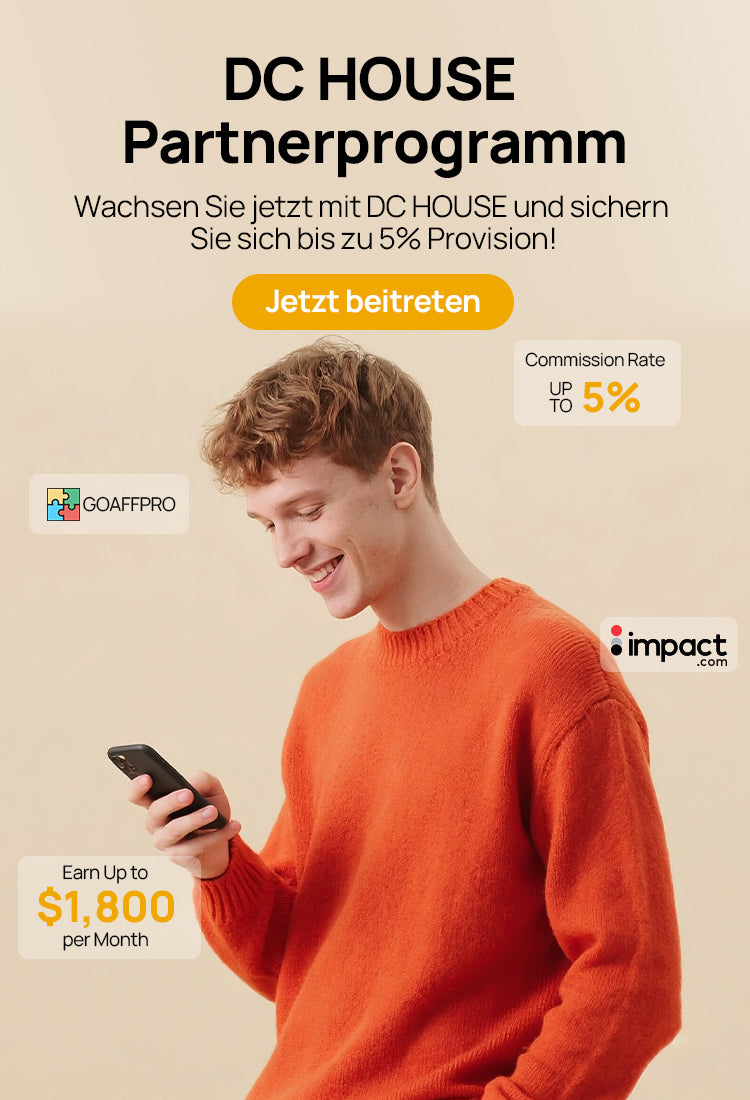 DC HOUSE Affiliate Program – Earn up to 5% commission promoting LiFePO₄ batteries for golf carts, RVs, solar, and marine systems.